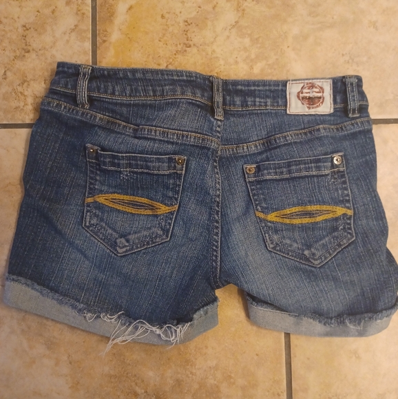 T Five Junior Blue Jean Shorts size 7 - Picture 4 of 5